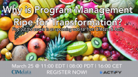 Webinar: Why Program Management is Ripe for Transformation
